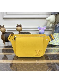 lv-yellow-grained-flap-belt-bag-pilvj02251-01